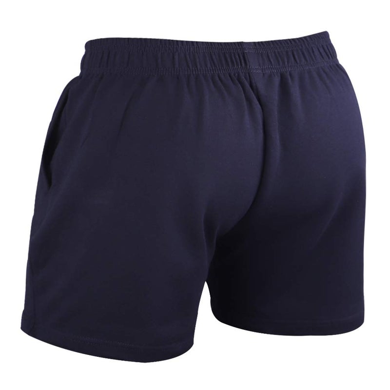 JEEING GEAR Men's Bodybuilding Workout Gym Shorts 5" Inseam Sports Cotton with Pocket Navy Blue Color Size M - Image 2